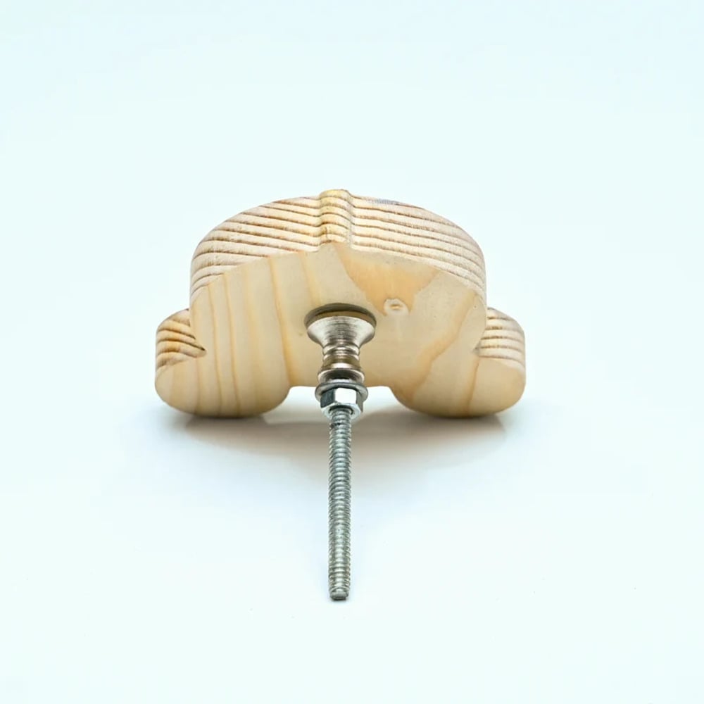 Handmade Pine Wood Princess Carriage Knob for Kids Furniture